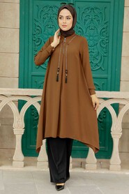 Brown Hijab Tunic 24460KH - 1