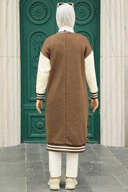 Brown Hijab Tunic 35741KH - 3