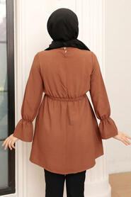 Brown Hijab Tunic 40461KH - 2