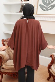 Brown Hijab Tunic 40760KH - 2