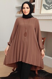 Brown Hijab Tunic 4103KH - 1