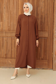 Brown Hijab Tunic 6319KH - 1