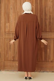 Brown Hijab Tunic 6319KH - 2