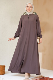 Brown Modest Abaya 45294KH 