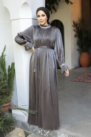 Brown Modest Gown 25261KH - 1