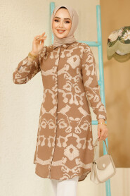 Brown Modest Top 11685KH - 2