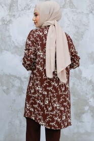 Brown Modest Top 11722KH - 3