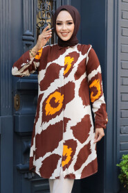 Brown Modest Top 25025KH - 1