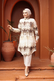 Brown Modest Tunic 11744KH - 2