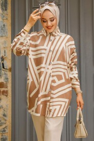 Brown Modest Tunic 20407KH - 1