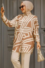 Brown Modest Tunic 20407KH - 2