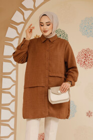 Brown Modest Tunic 30881KH - 2