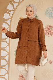 Brown Modest Tunic 30881KH - 3