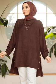 Brown Modest Tunic 41281KH - 1