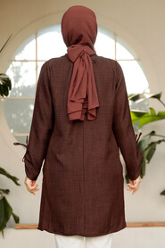 Brown Modest Tunic 41281KH - 2