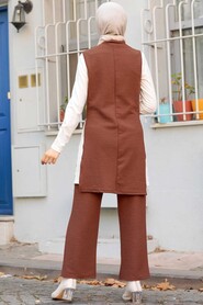 Brown Triple Suit Dress 1291KH - 3