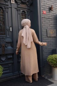 Buttoned Biscuit Modest Three-Piece Set 76591BS - 5