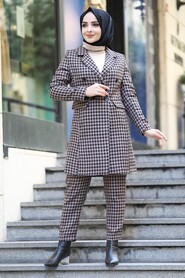 Camel Hijab Dual Suit Dress 1339C - 1