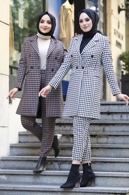 Camel Hijab Dual Suit Dress 1339C - 3