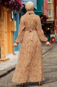Camel Hijab Dress 27890C - 2