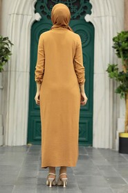 Camel Hijab Dress 34281C - 3