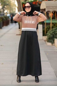 Camel Hijab Dress 52130C - 1