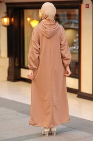 Camel Hijab Dress 7016C - 2