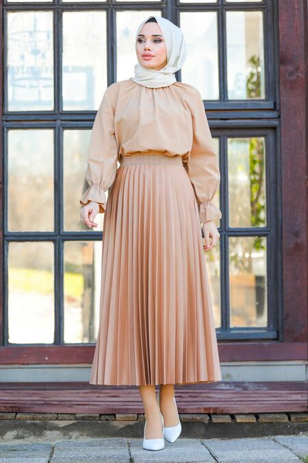 Camel Hijab Skirt 20511C - NEVA STYLE