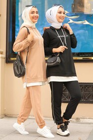 Camel Hijab Suit 1583C - 3