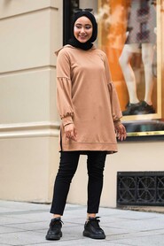 Camel Hijab Sweatshirt 1615C - 3