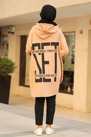 Camel Hijab Sweatshirt 683C - 2