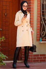 Camel Hijab Trenchcoat 263C - 7