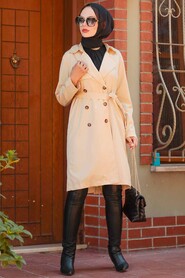 Camel Hijab Trenchcoat 263C - 6