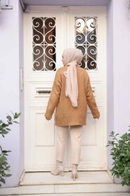 Camel Modest Knit Sweater Tunic 55551C - 3