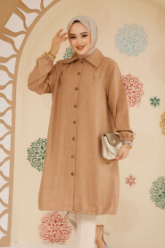 Camel Modest Plus Size Tunic 70881C - 3