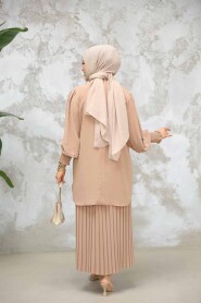Camel Plus Size Skirted Dual Suit 10991C - 4