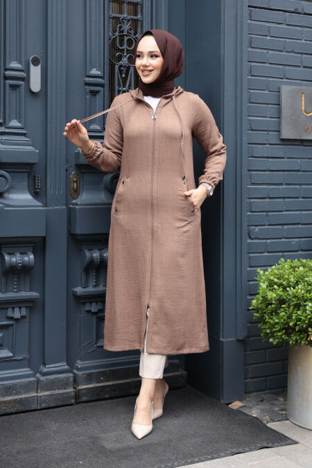 Camel Women Coat 539C - NEVA STYLE