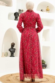 Cherry Hijab Dress 27923VSN - 2