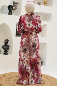 Cherry Hijab Dress 27925VSN - 2
