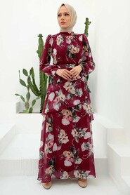 Cherry Hijab Dress 3303VSN - 1