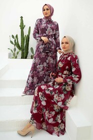 Cherry Hijab Dress 3303VSN - 2