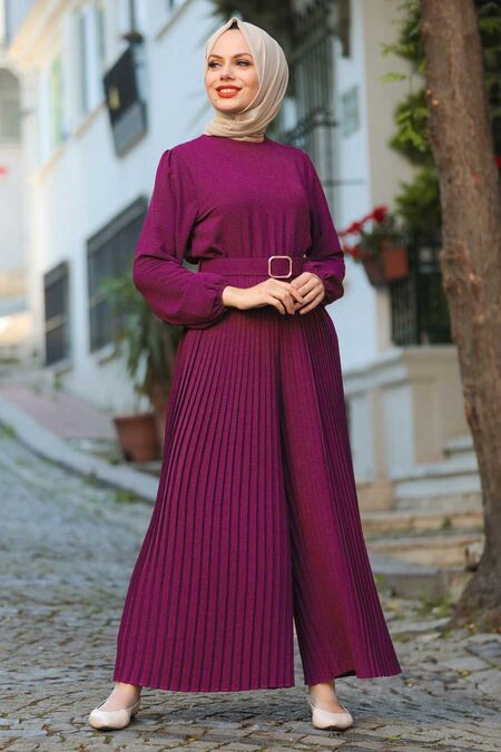 Cherry Hijab Overalls 10347VSN - NEVA STYLE