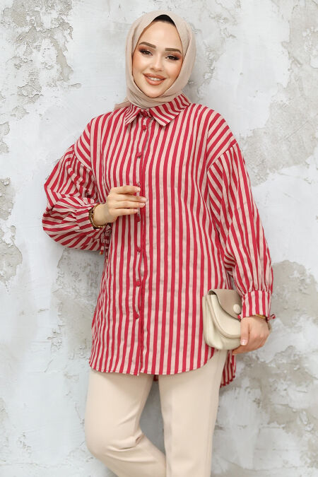 Cherry Modest Tunic 10152VSN - NEVA STYLE