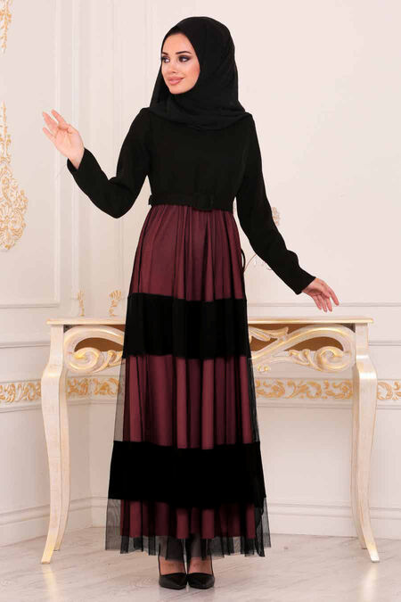 Cheryy Hijab Daily Dress 91090VSN - NEVA STYLE