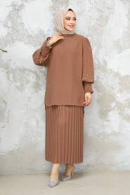 Chocolate Plus Size Skirted Dual Suit 10991CK 