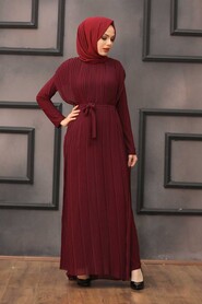 Claret Red Hijab Overalls 30120BR - 2