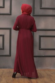 Claret Red Hijab Overalls 30120BR - 3