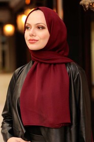 Claret Red Hijab Shawl 53060BR - 2