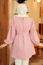 Claret Red Hijab Tunic 40681BR - 3