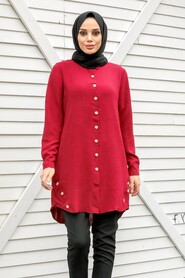 Claret Red Hijab Tunic 4951BR - 1